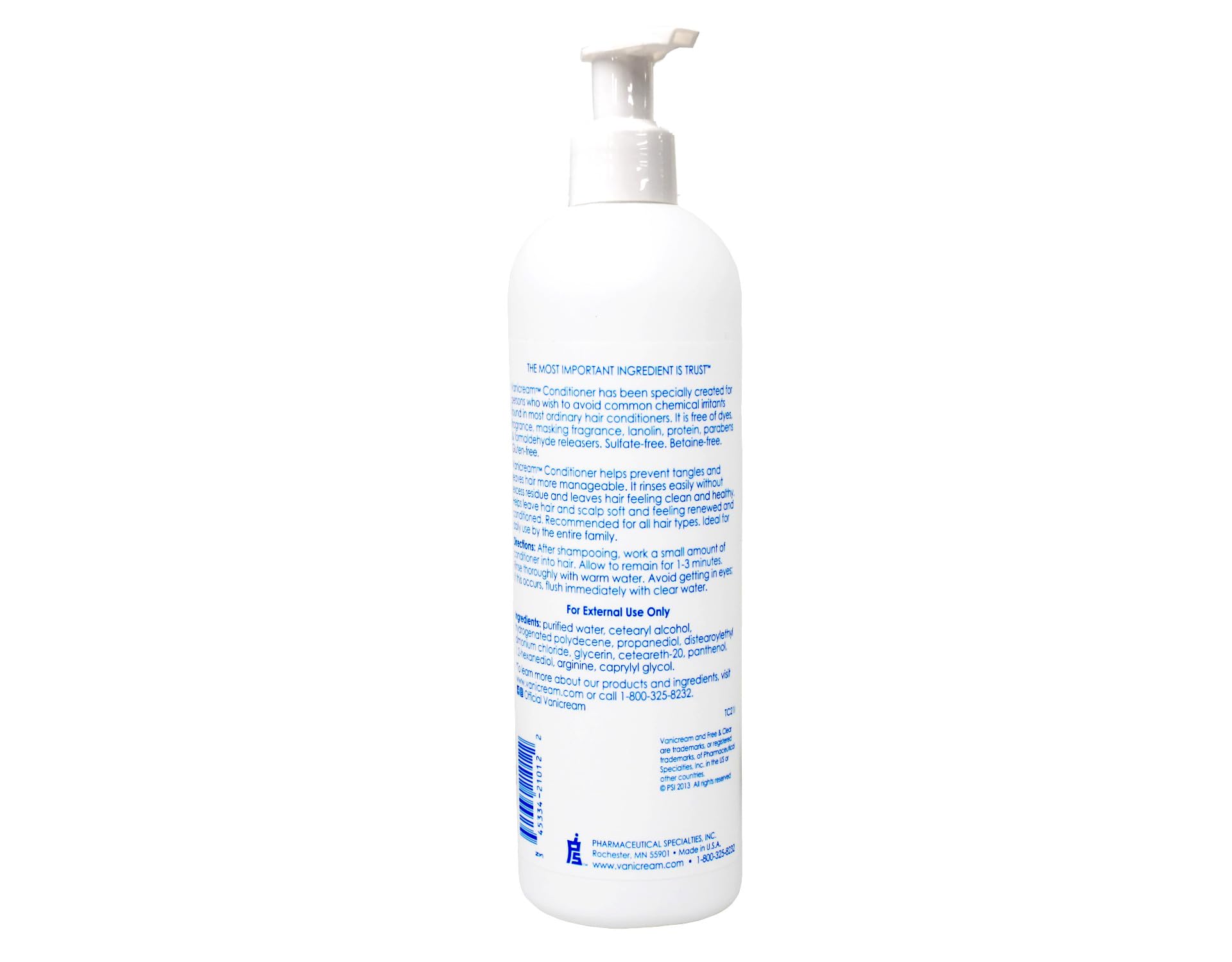 Pack double Vanicream, deux flacons sans colorants, pratique pour une routine familiale sans allergènes