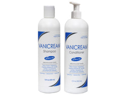 Vanicream Set, bouteilles shampoing et après-shampoing, pratique pour routine capillaire douce.