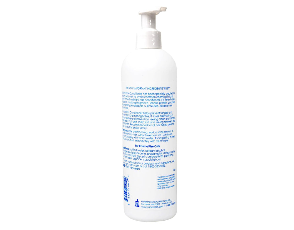 Vanicream Set, utilisation en salle de bains pour démêler et nourrir.