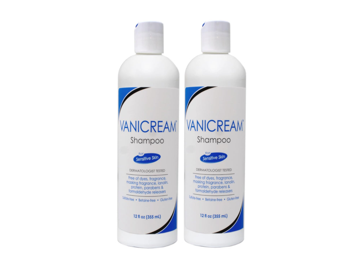 Vanicream shampooing pour peau sensible, bouteille de 355 ml, nettoyage en douceur sans irritations.