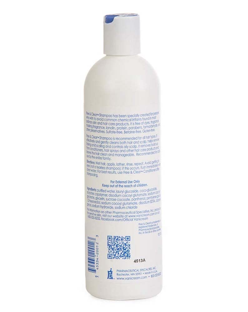 Vanicream Shampoing sans colorants, mousse légère adaptée à l'usage quotidien.