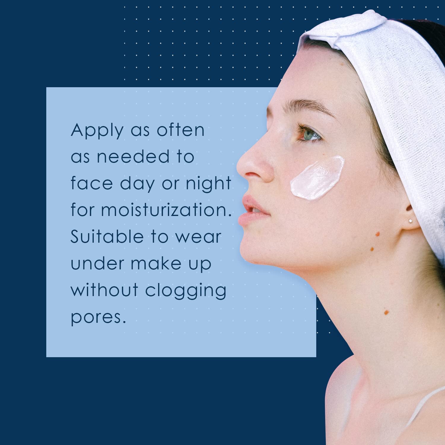 Vanicream testé dermatologiquement – ingrédients non irritants pour peaux sensibles.