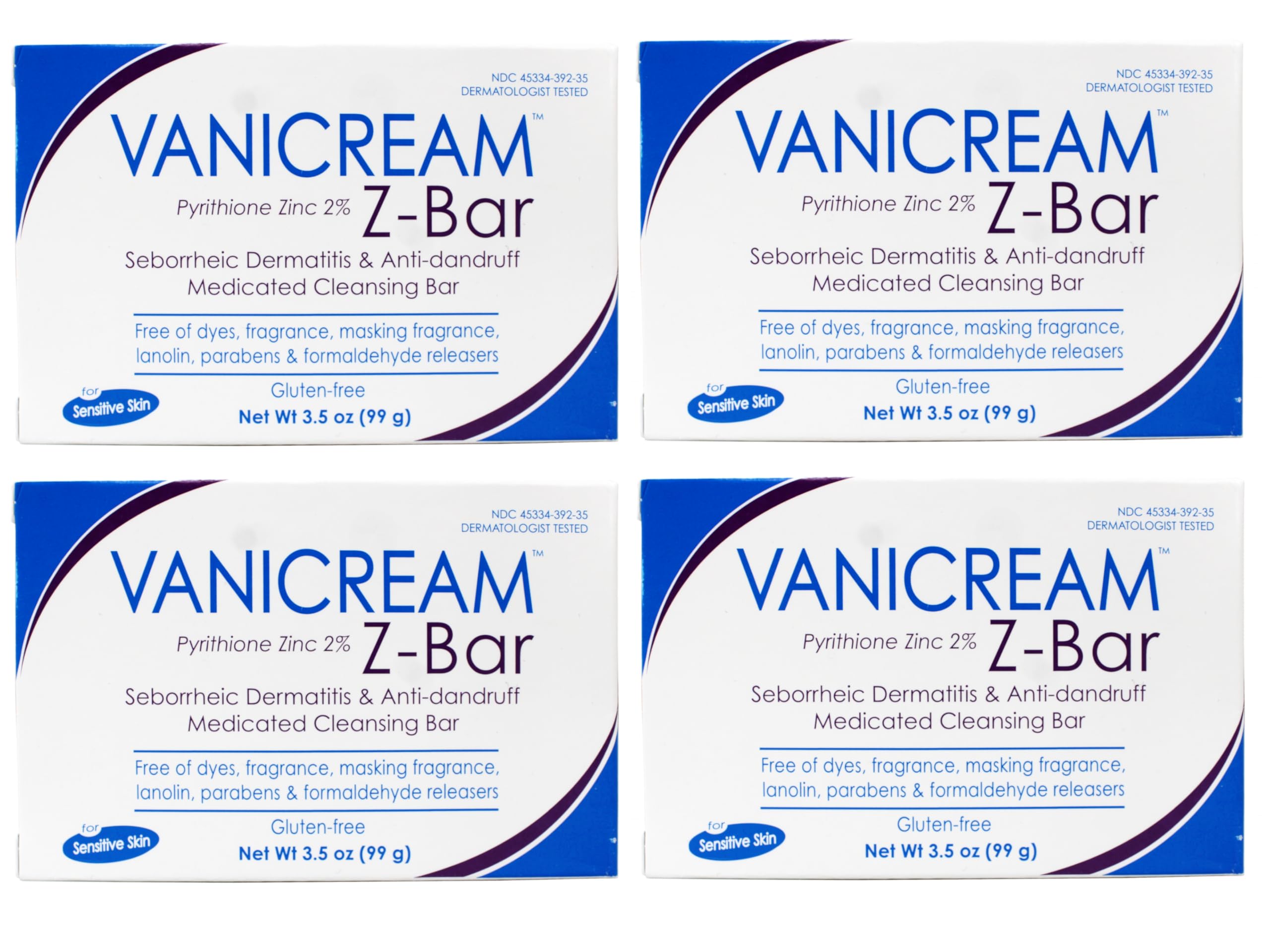 Vanicream Z-Bar barre médicamenteuse à 2% zinc pour apaiser démangeaisons et pelage