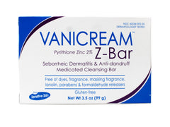 Vanicream Z-Bar barre nettoyante, usage sûr sur visage et corps.