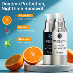 VANIDOX sérum vitamine C – utilisation matin pour protection et hydratation quotidiennes.