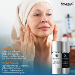 VANIDOX sérum vitamine C – utilisation nuit pour soutien réparateur discret.