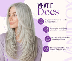 Texture crèmeuse du masque VANIDOX pour cheveux gris.