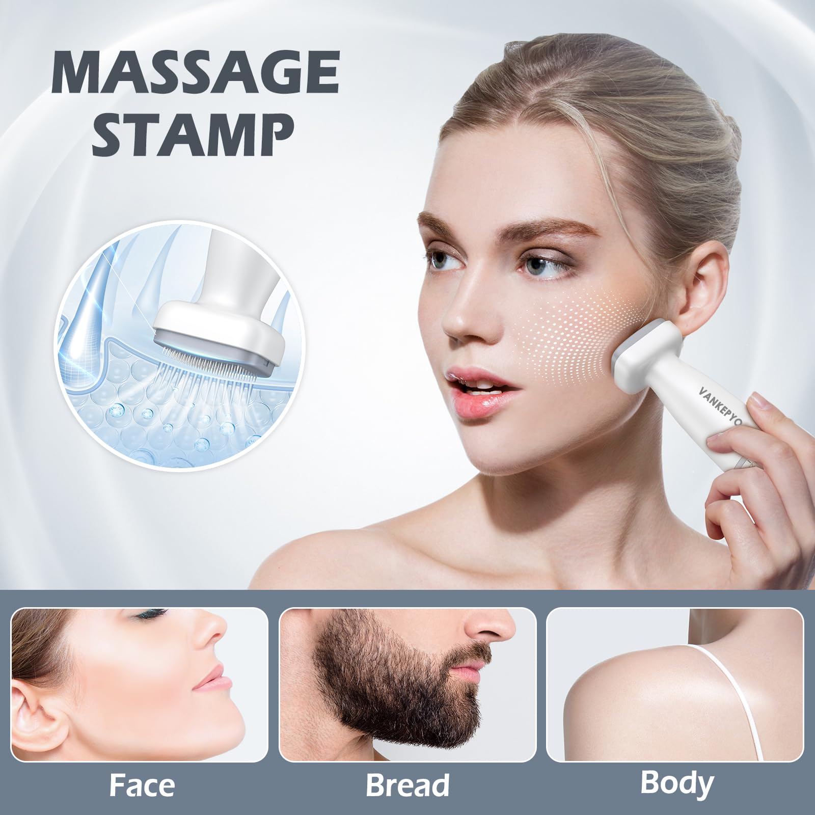 VANKEPYO Derma Roller cheveux: routine capillaire simplifiée à domicile.