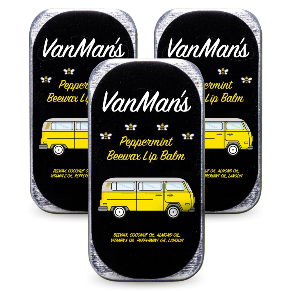 The VanMan baume lèvres menthe pack3 – texture douce et hydratante
