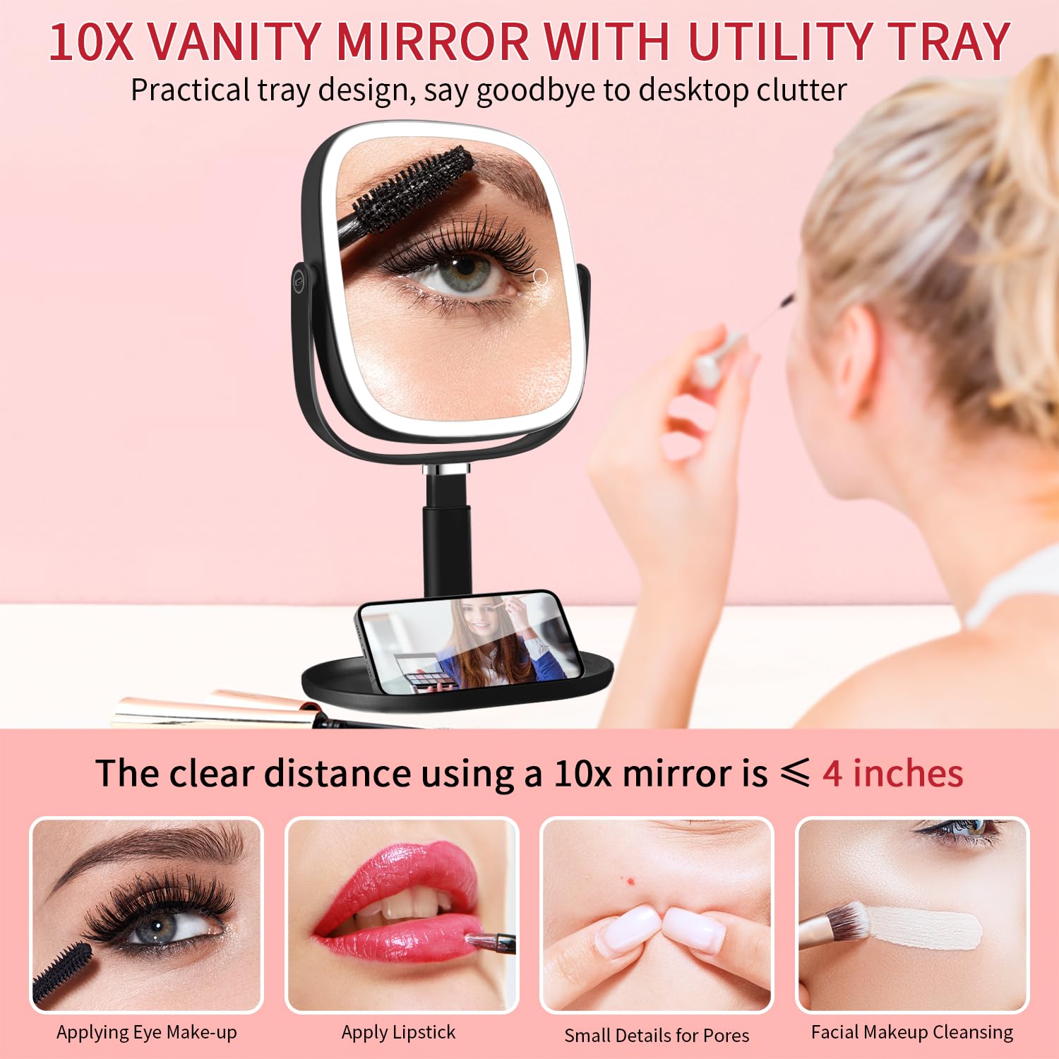 Rotation à 360° du miroir Vanmirr pour ajustement facile