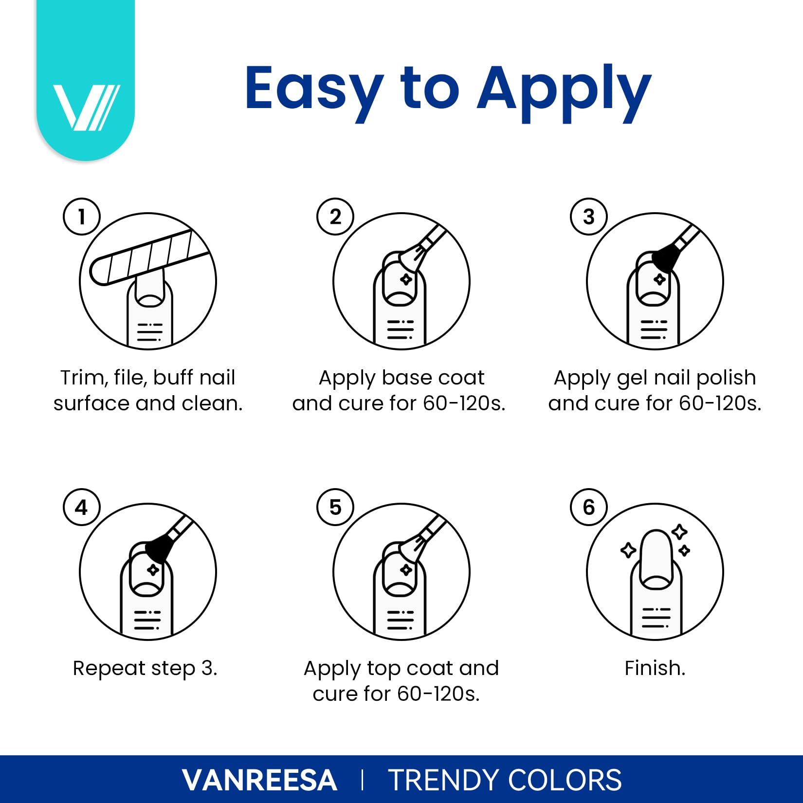 Coffret cadeau VANREESA prêt à offrir pour des ongles éblouissants.