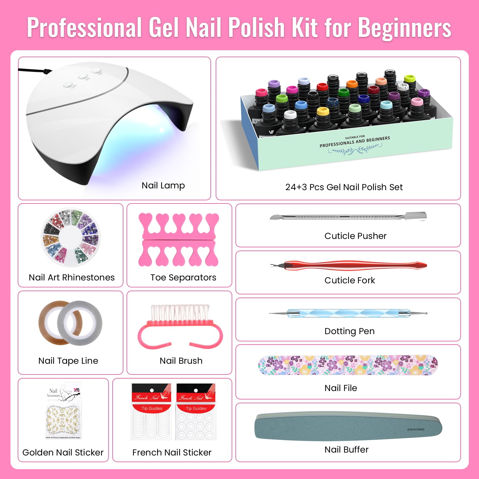 Décorations VANREESA: accessoires variés pour sublimer les ongles.