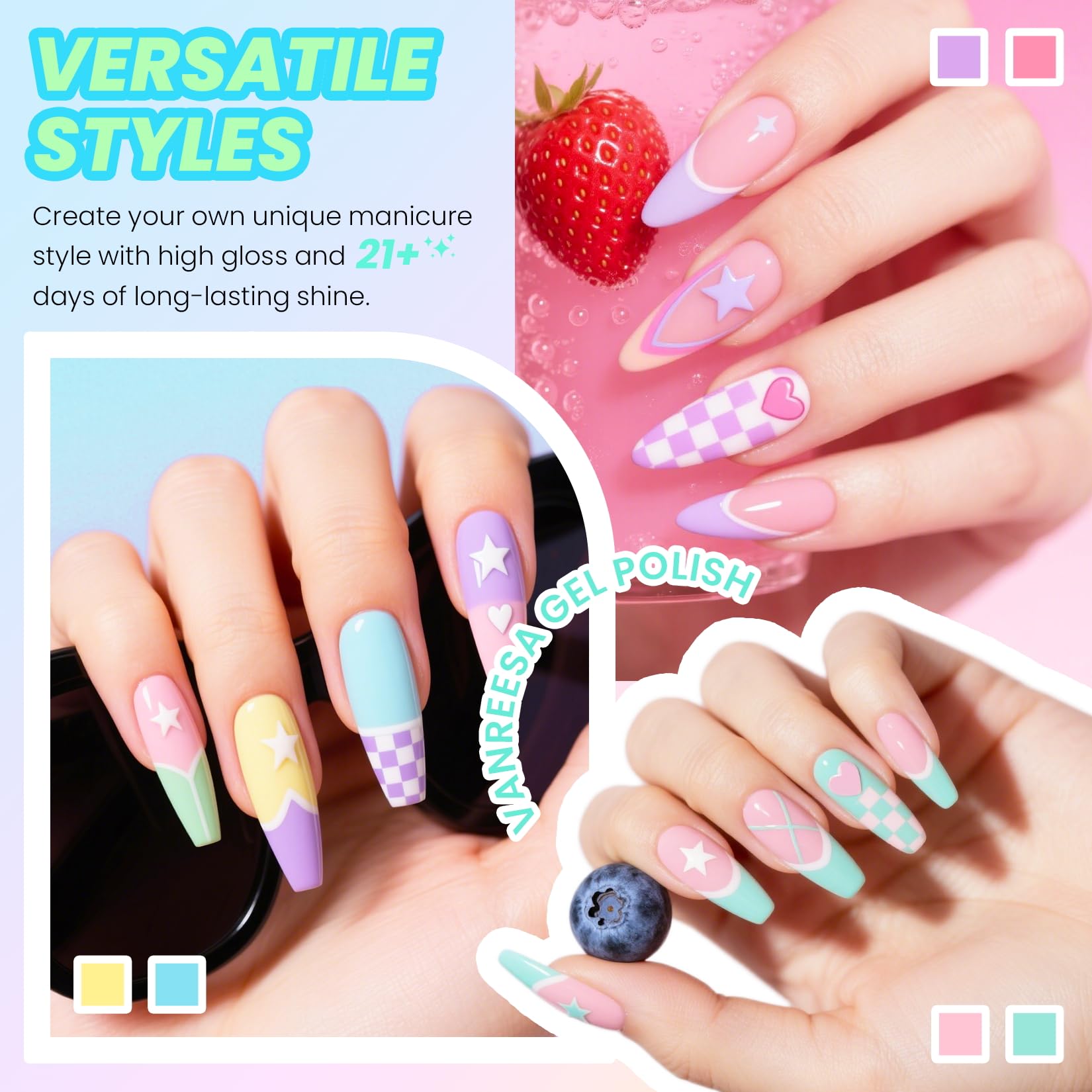 Échantillons de couleurs VANREESA aux teintes tendance