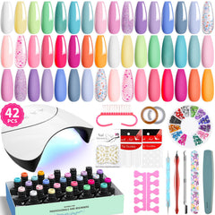 VANREESA kit-gel-vernis-24-couleurs, ensemble polyvalent pour varier les looks à domicile.