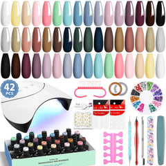 VANREESA kit vernis gel 24 couleurs pour une manucure à domicile.