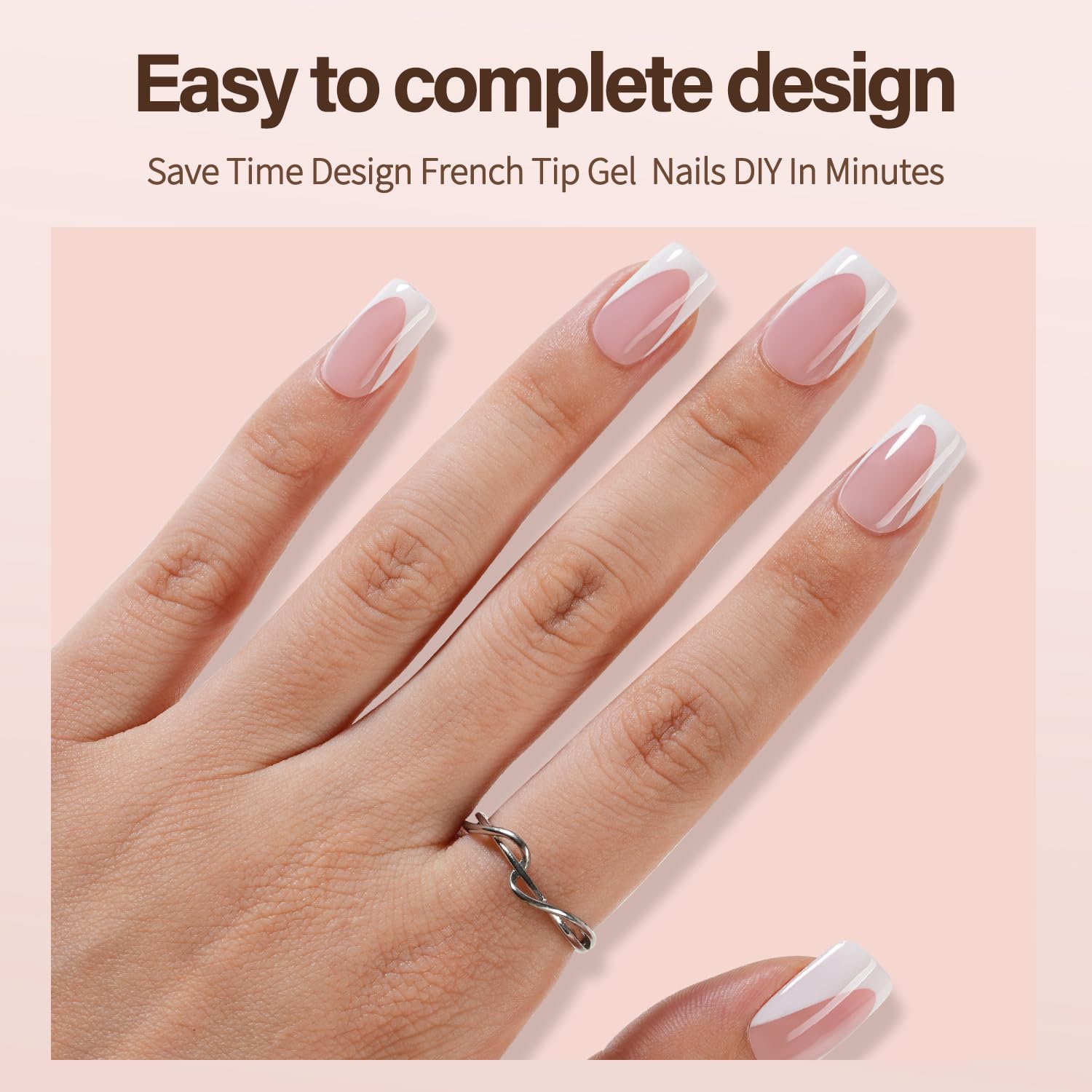 Vansiho application d'ongles auto-adhésifs pour domicile