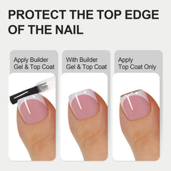 Vansiho ongles orteil gel doux, fins et naturels.