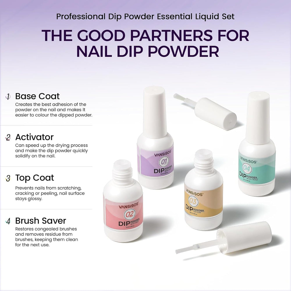 VANSISOS fraise ongles dip-poudre pour meulage précis.