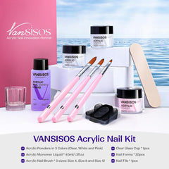Kit VANSISOS : poudre acrylique blanche pour une base opaque et durable