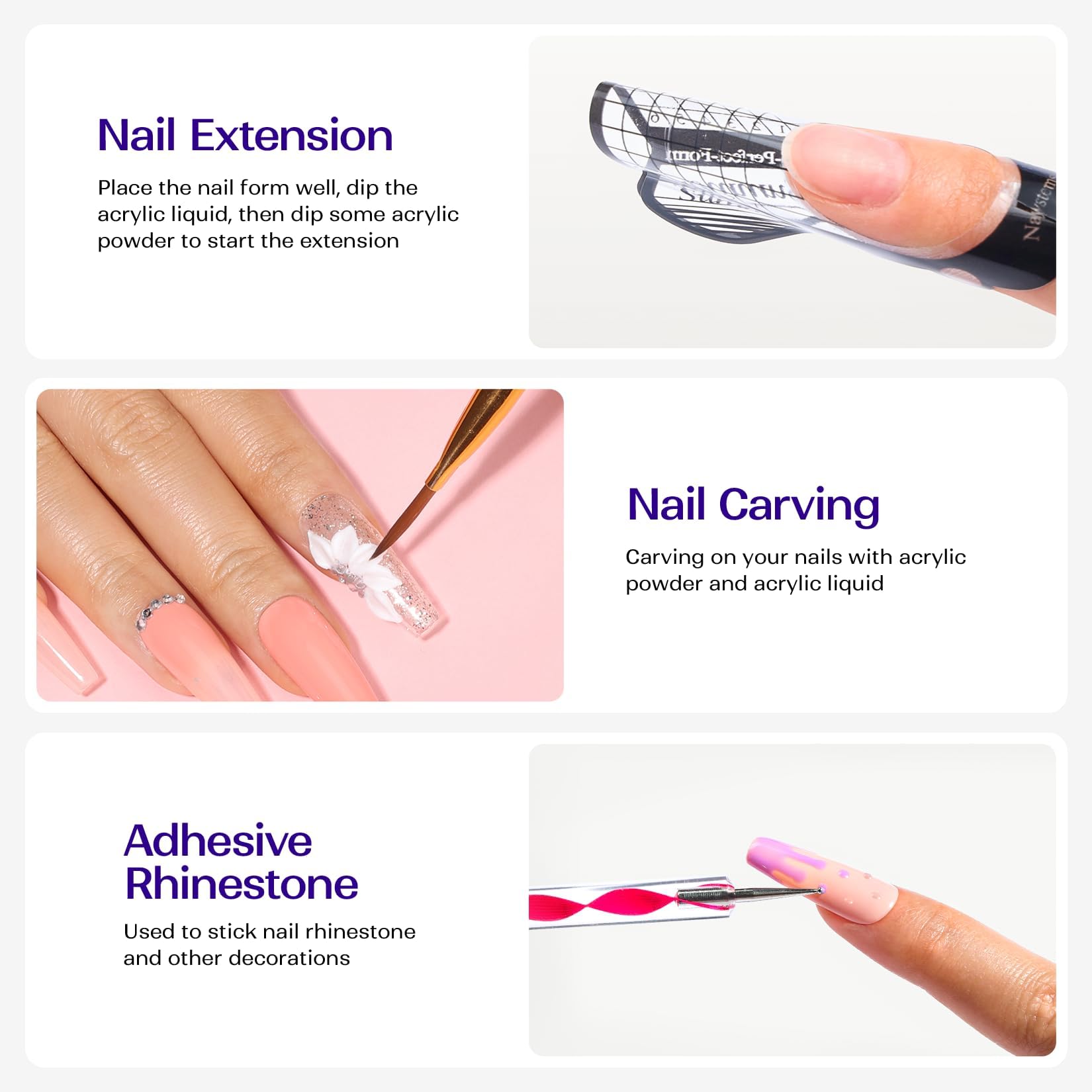 Kit VANSISOS : pinceaux acrylique pour mélange et application précis