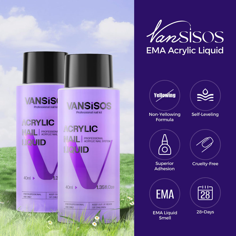 VANSISOS kit-pinceaux acryliques pour une application précise.