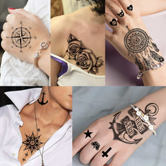 Tatouages VANTATY petits formats adaptés au visage et au corps.