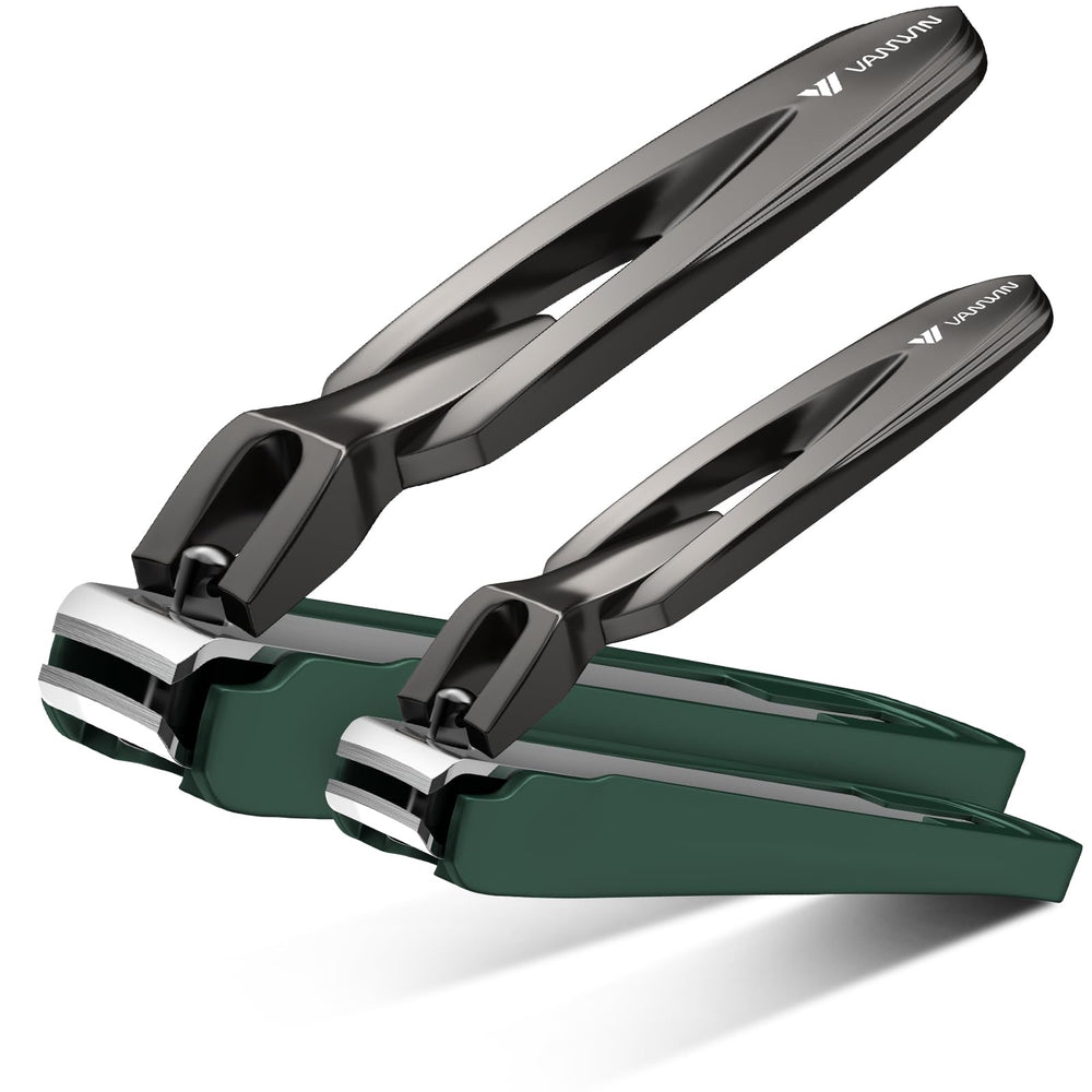 Ciseaux a ongles VANWIN avec collecteur anti eclaboussures, pratique pour un usage domestique propre.