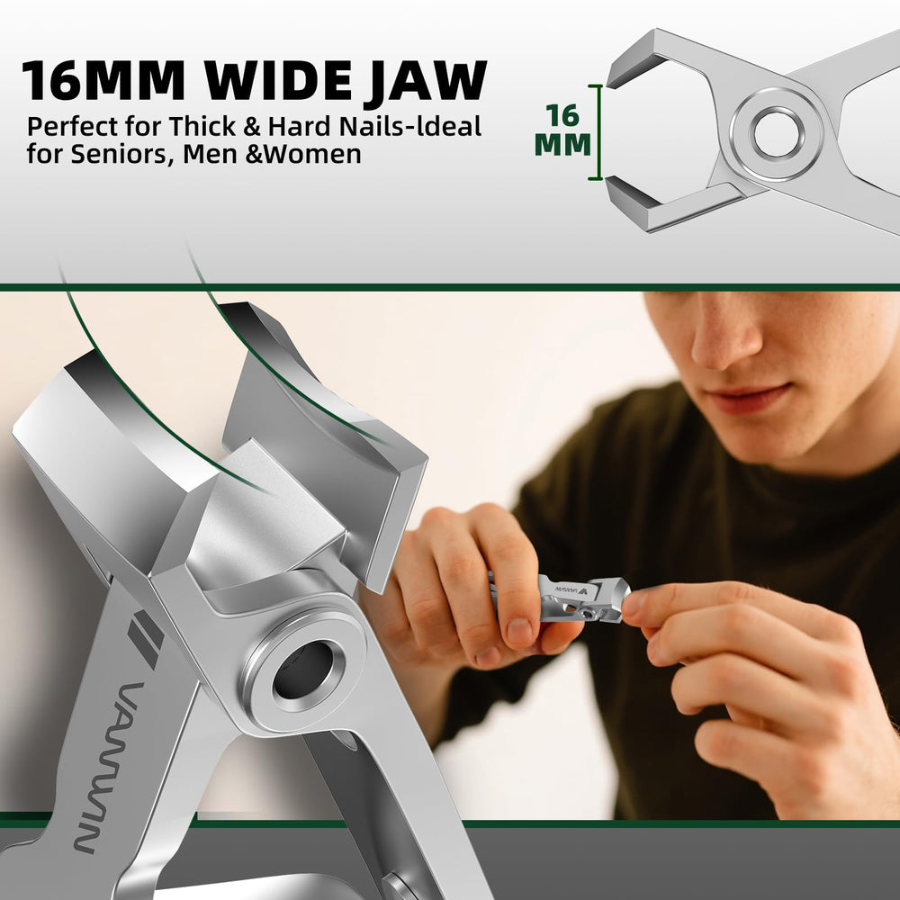 VANWIN lime à ongles inoxydable, finition lisse et durable