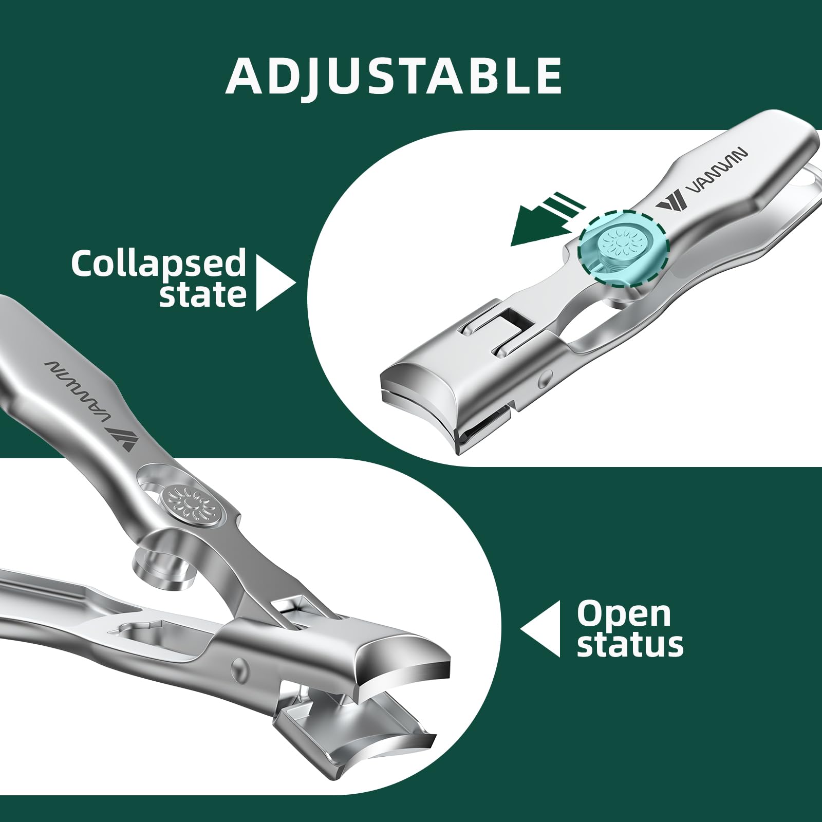 Manche ergonomique VANWIN offrant une prise stable et confortable.
