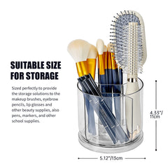 Organisateur transparent VANZAVANZU, 5 emplacements, maximise l'espace sur votre plan de toilette.