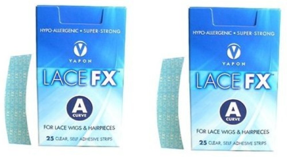 Vapon Lace FX tape courbe – fixation discrète sur la ligne frontale de la perruque