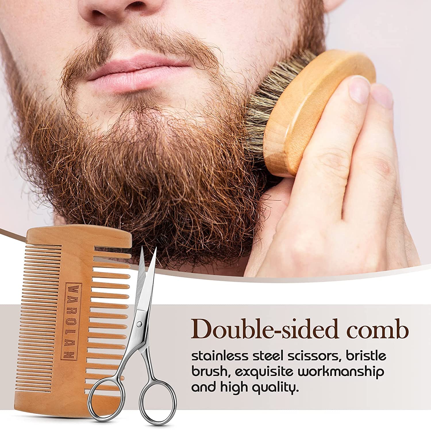Varolan baume barbe Cologne, soin enveloppant pour une douceur durable et parfumée.