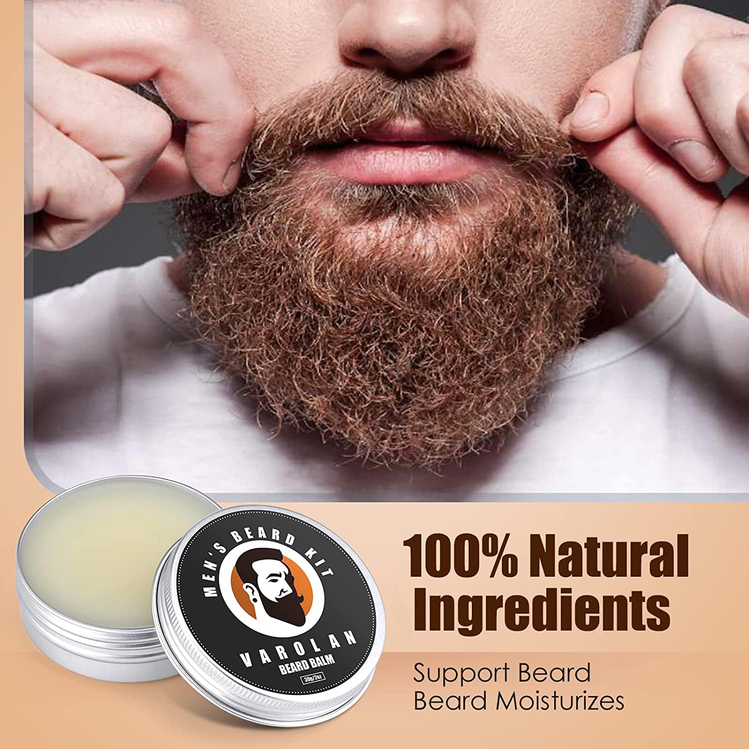 Baume Varolan pour barbe: douceur et hydratation quotidiennes.