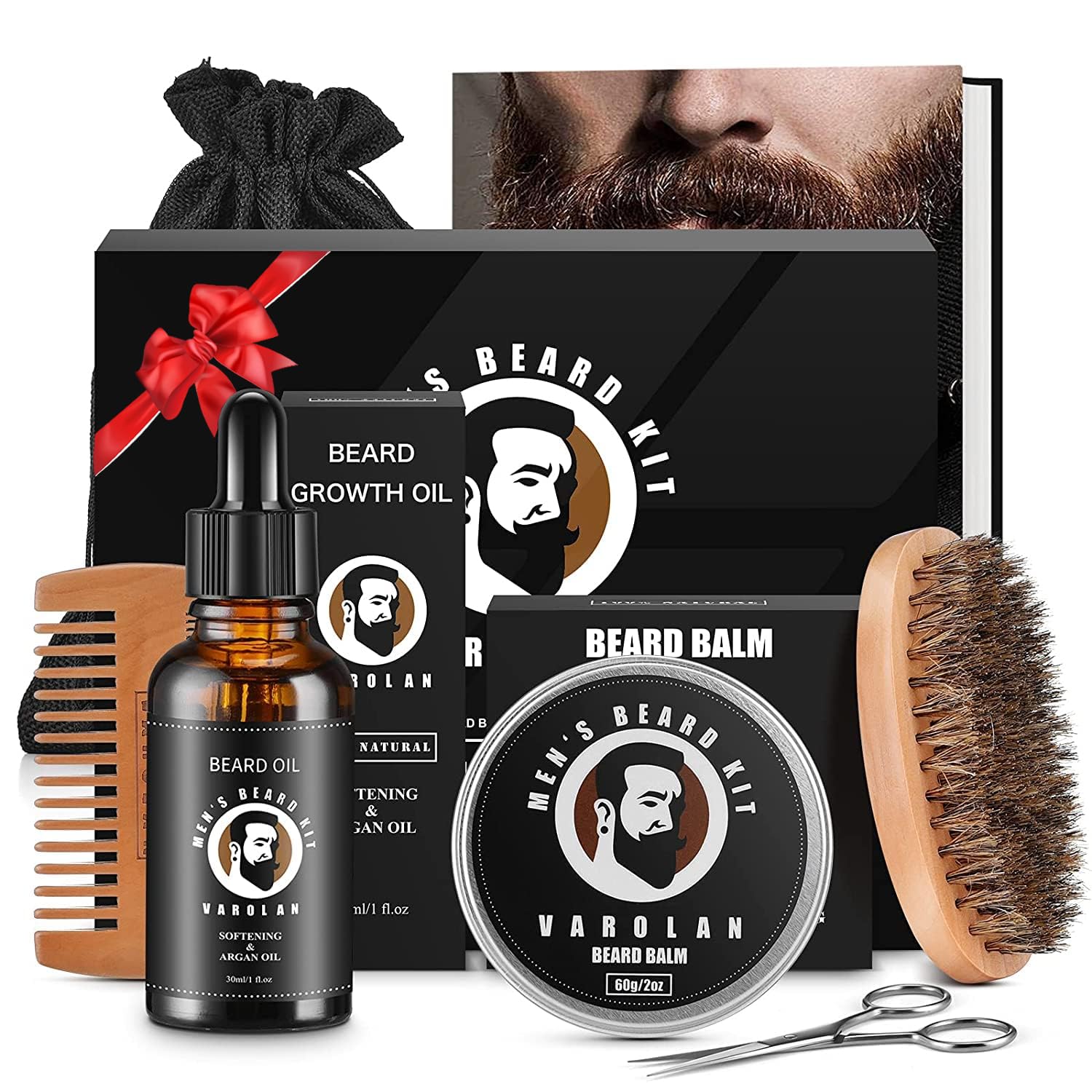 Varolan kit barbe complet, outils essentiels pour une routine de soin quotidienne.