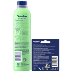 Pulvérisateur corps Vaseline Aloe apaisant pour une application légère.