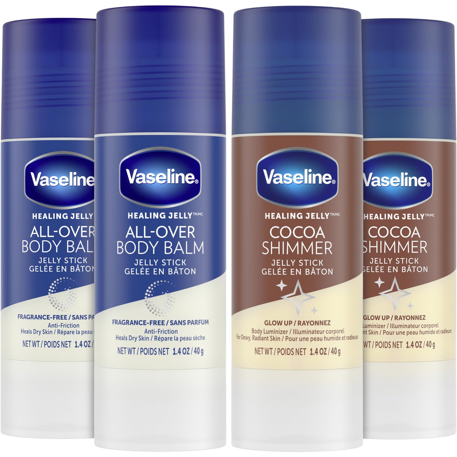 Vaseline baton luminiseur cacao brillance subtile sur la peau
