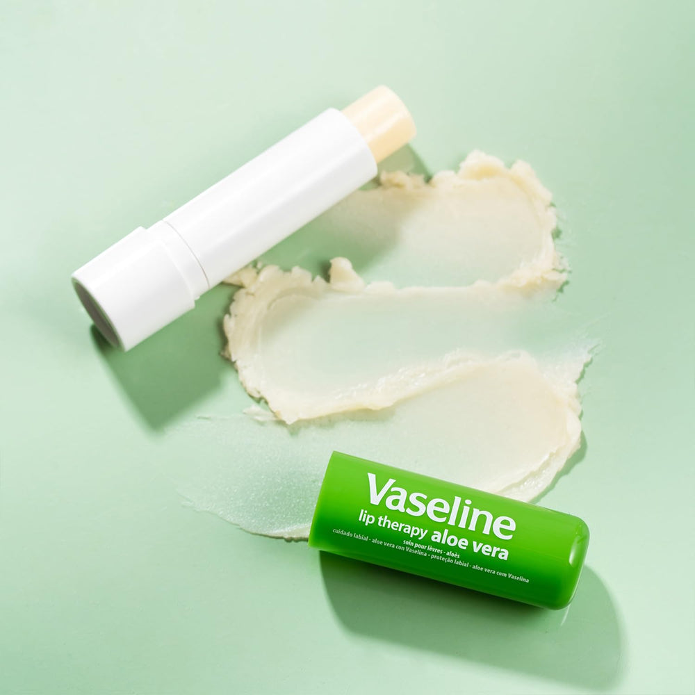 Vaseline Baume à lèvres Aloe Fresh – pack de 8 pratique à ranger chez soi et en voyage.