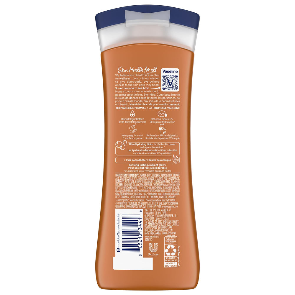 Vaseline Cocoa Radiant: lotion corps nourrissante sans gras.