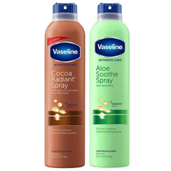 Vaseline Cocoa Radiant Spray, bouteille prête pour hydratation rapide après la douche