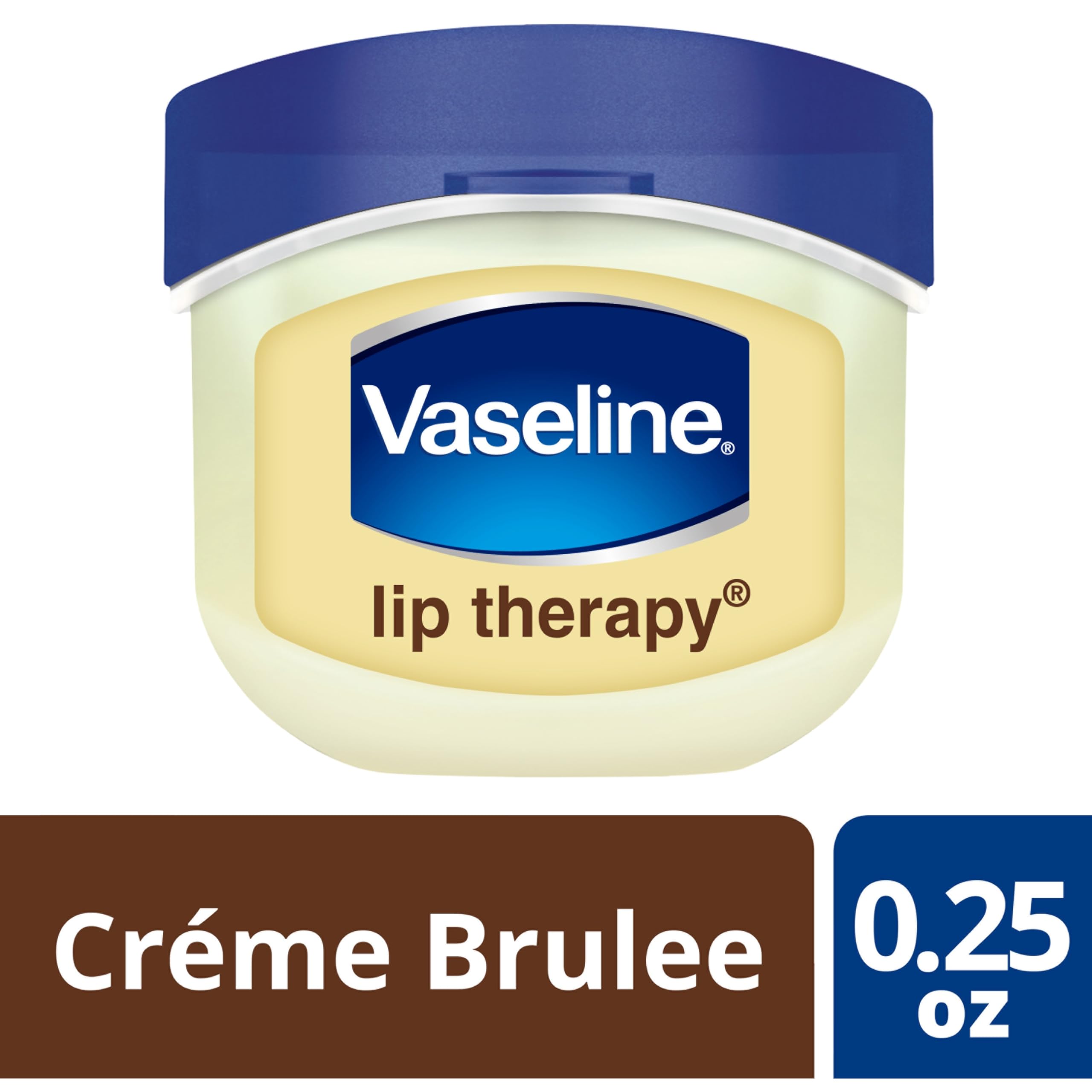 Vaseline Soin Lèvres Crème Brûlée Mini – format portable prêt à l’emploi.