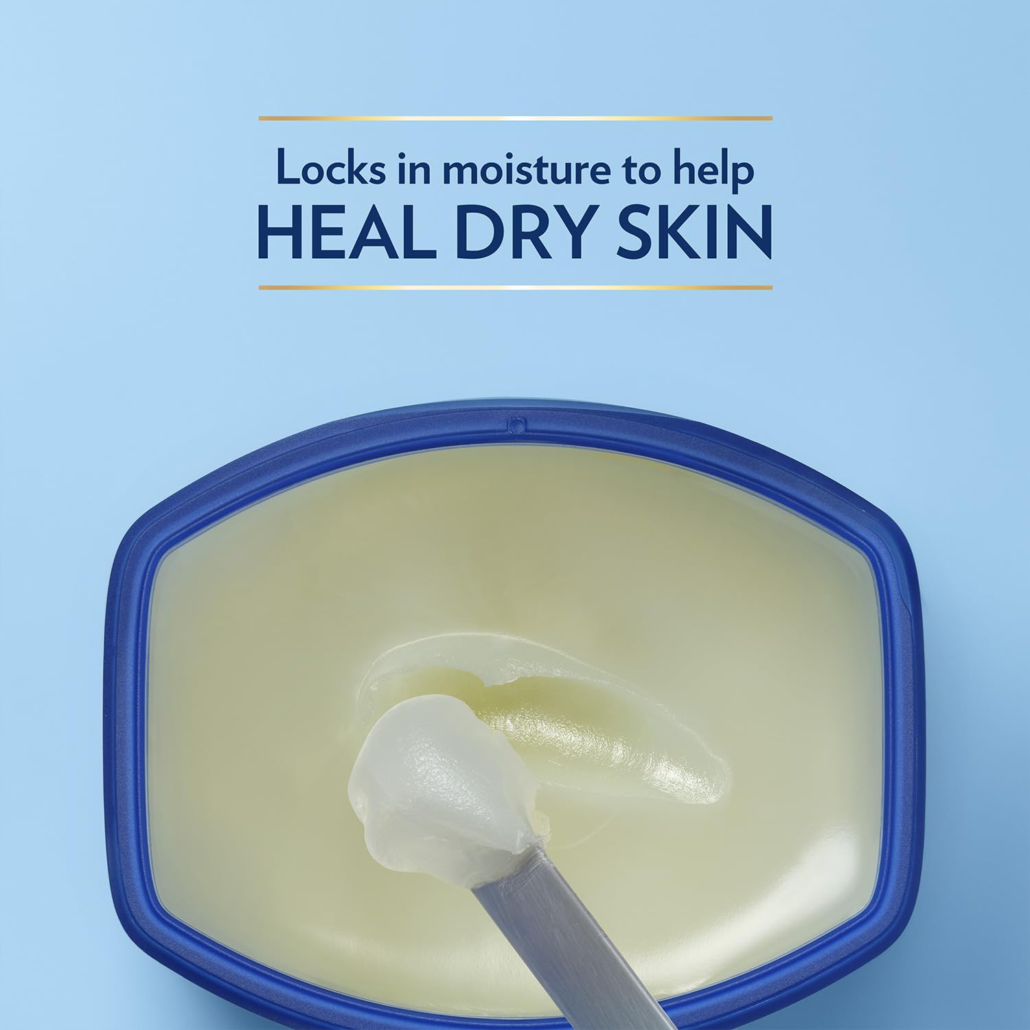 Vaseline eczema: soin des zones sensibles et seches.