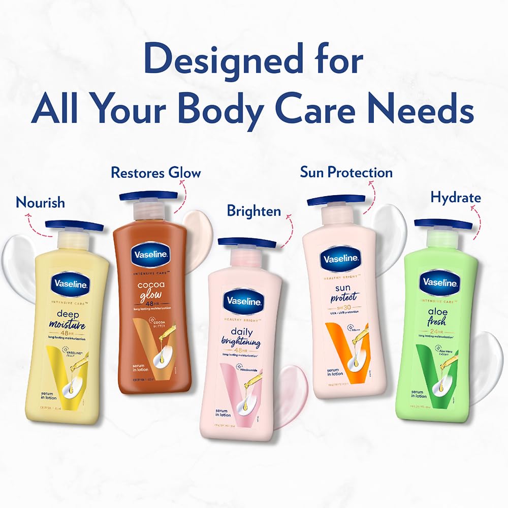 Vaseline Formulation hydratante, peau lumineuse avec SPF 30.