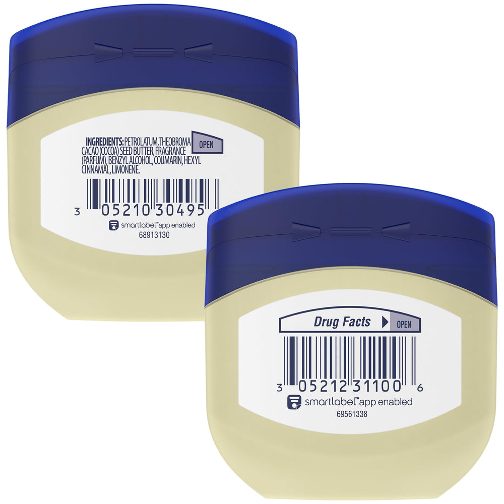Vaseline Gelée au Beurre de cacao, soin nourrissant pour peau sèche.