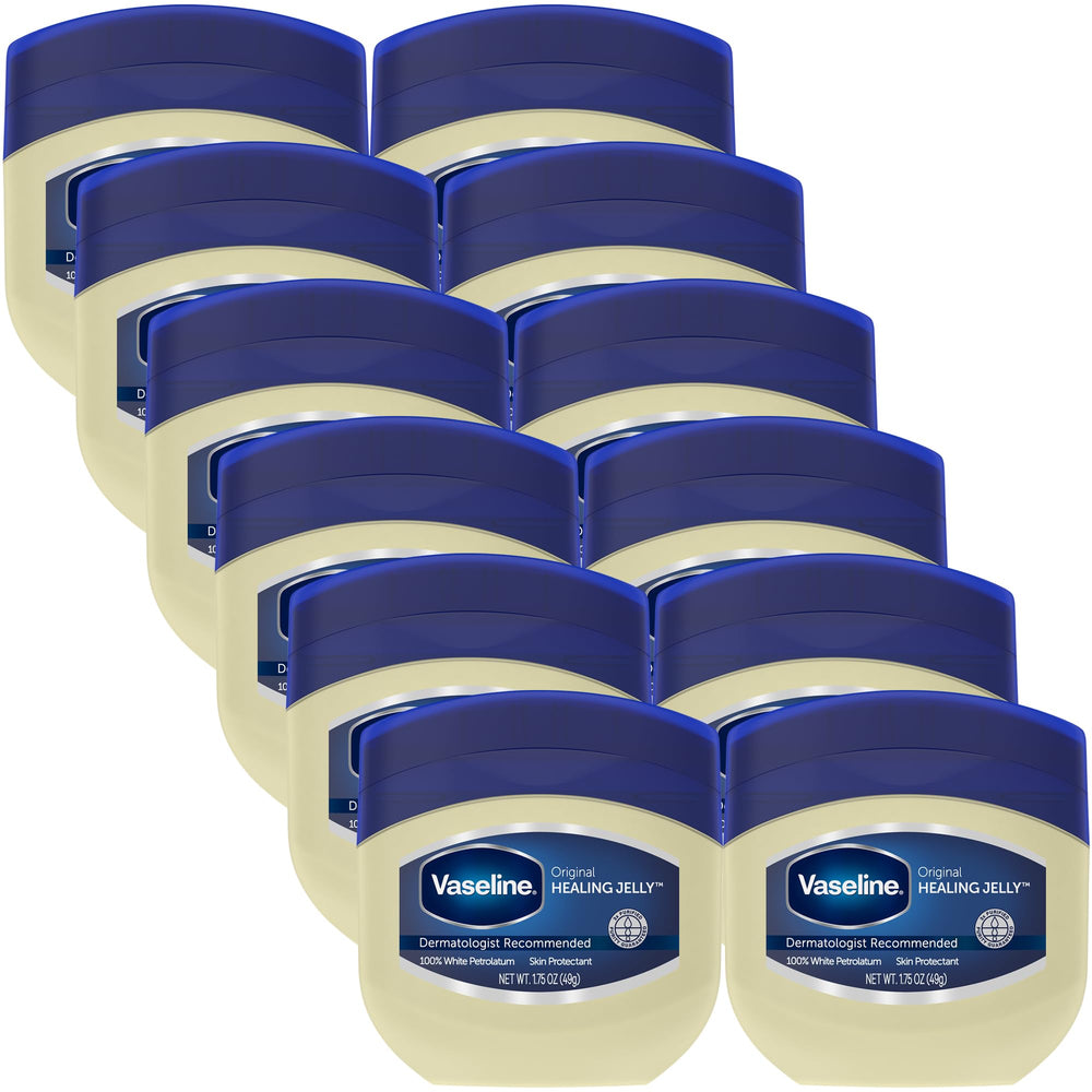 Vaseline Gelée de pétrole Originale – emballage compact et pratique pour la cuisine et le sac à main.