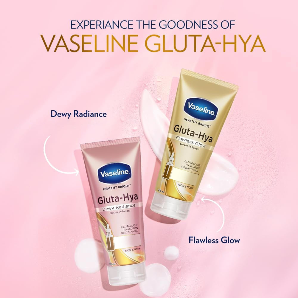Vaseline Gluta-Hya en format 200 ml, pratique au quotidien.