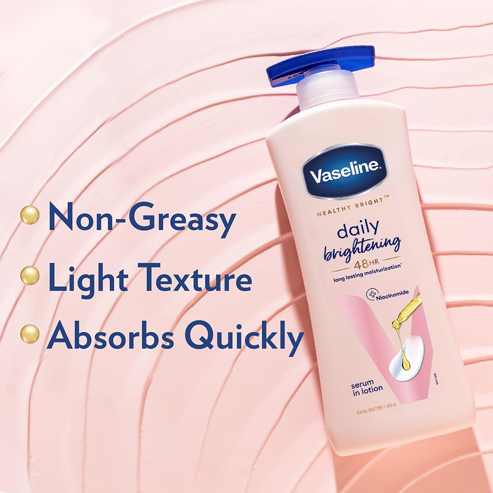 Soin nourrissant Vaseline Healthy Daily Body Lotion pour peau douce.