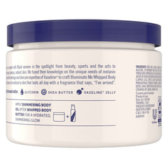 Application douce sur la peau avec Vaseline Illuminate Me, fini velouté.