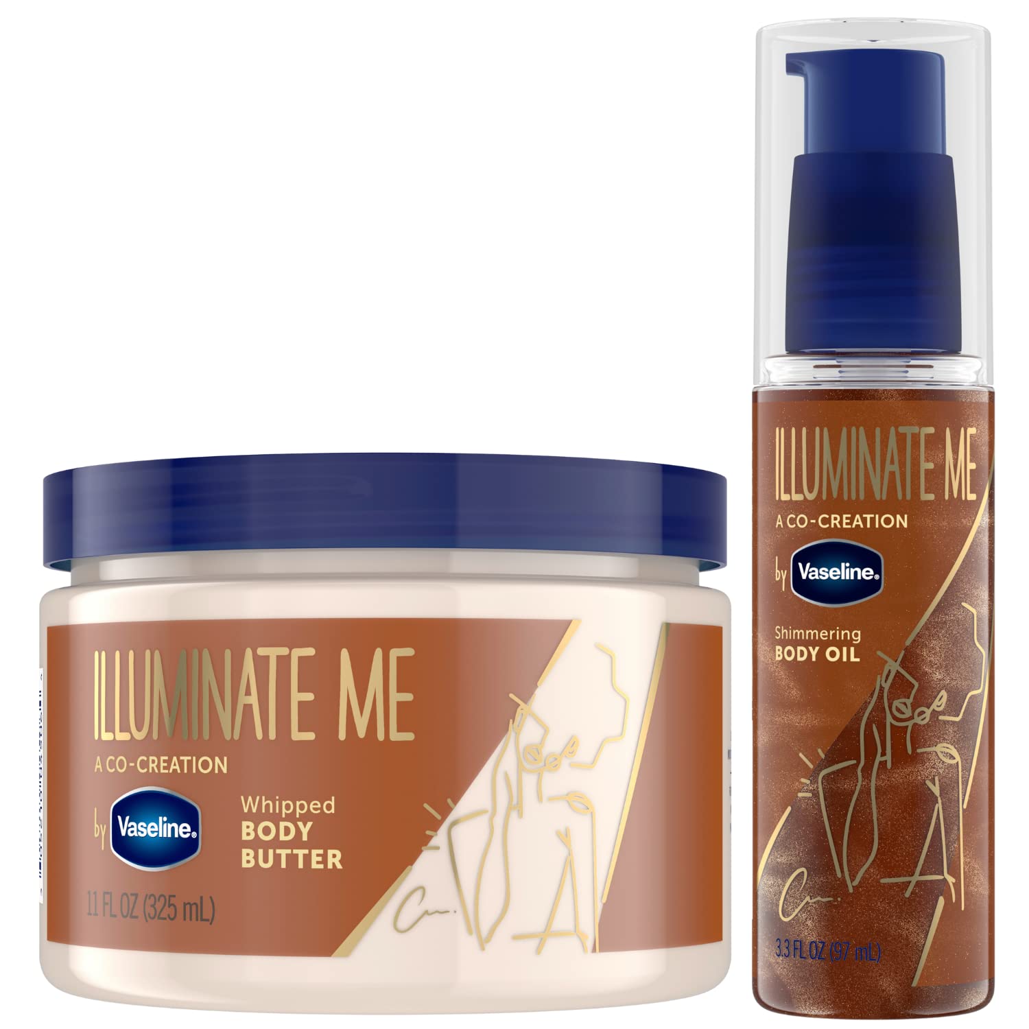 Vaseline Illuminate Me Beurre-Corps hydratant pour peau douce et satinée.