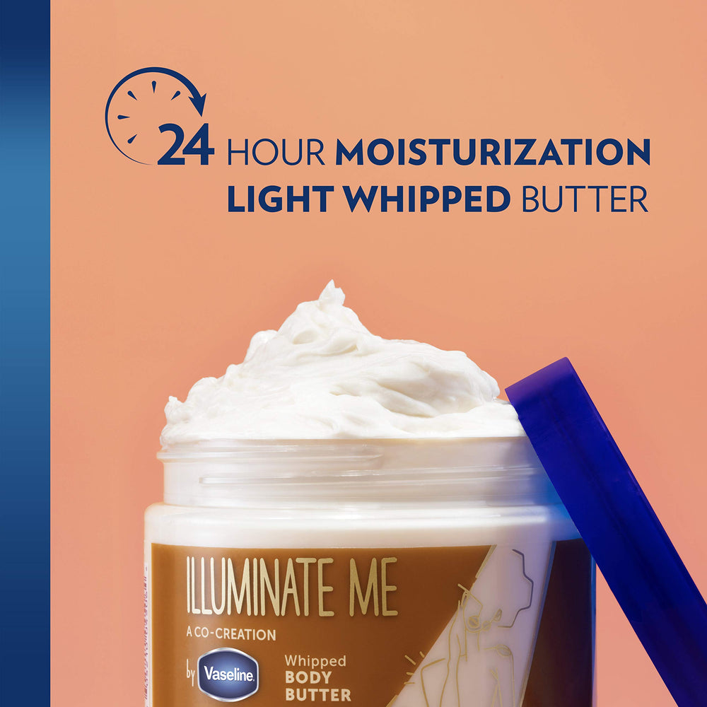 Pot recyclable de Vaseline Illuminate Me, choix respectueux de l’environnement.
