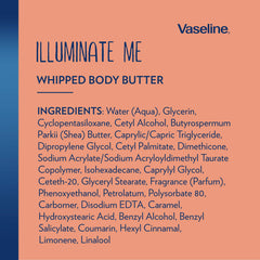 Parfum jasmin et agrumes de Vaseline Illuminate Me pour bien-être quotidien.